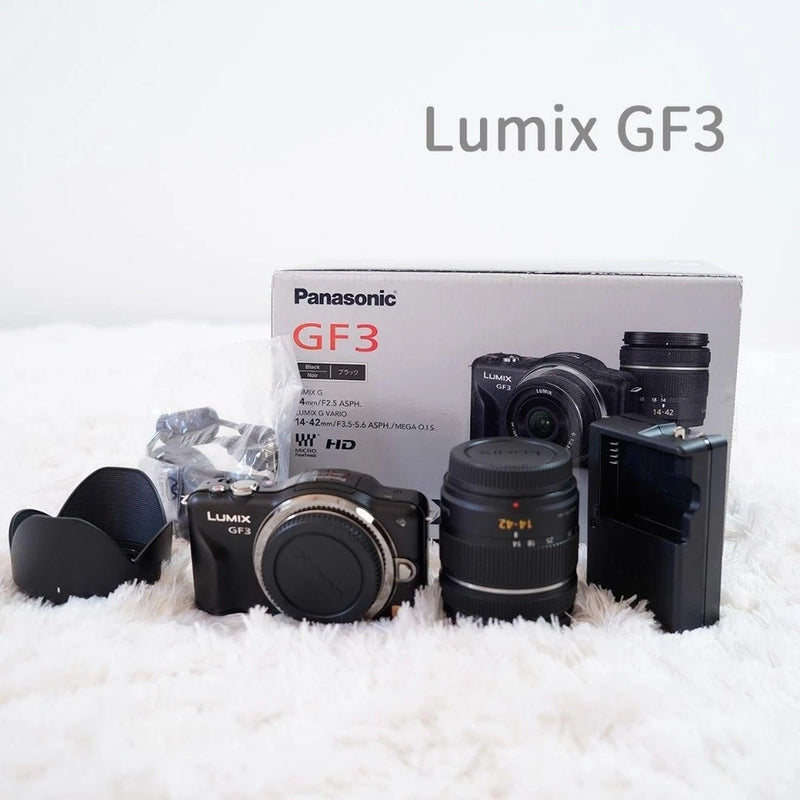 USED Mirrorless SLR Camera LUMIX GF3 Esprit Black Zoom Lens Set With Tracking