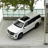 SHADOW PRO 1/64 Scale Cadillac Escalade ESV White Diecast Car Model Toy Gift
