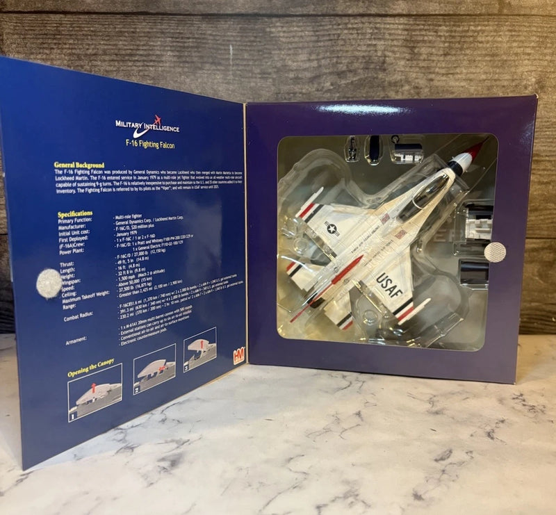 NEW HOBBY MASTER F-16D plastic model kit in blister pack, Thunderbirds Block 32H