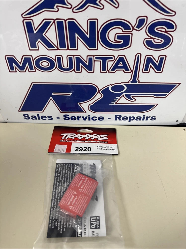 Traxxas USB-C 2S Lipo Charger w/iD Connector [TRA2920] NEW Battery