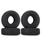 1.0" Soft Rubber Mud Terrain Wheel Tire for 1/18 1/24 RC Crawler Car Axial SCX24