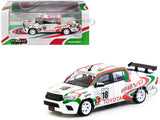 TOYOTA HILUX PICKUP RHD #18 WHITE 1/64 DIECAST MODEL BY TARMAC WORKS T64-041-WH2