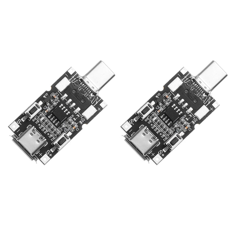 2Pcs Type-C QC 2.0/3.0 DC Voltage Trigger Decoy Board,1.8x0.8" Black 9V 12V 20V