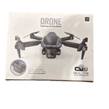 Foldable WiFi FPV Drone Dual Camera Optical Flow Quadcopter Remote Control Black
