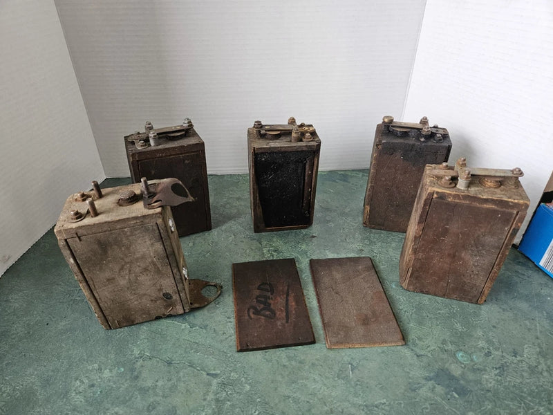 Antique 1900's Ford Model T / A Wood Battery Box Ignition Buzz Box  UNTESTED Battery