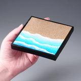 1/64 1/87 Sea Seaside Coast Figure Diorama Display Stand Doll Model Toy Platform