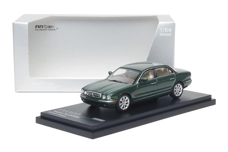 AR Box 1:64 Jaguar XJ350 British Racing Green Diecast Model Car