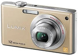 Panasonic Lumix FX40 Digital Camera Gold 12MP Compact From Japan