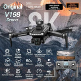 V198 Pro MAX GPS 4K& 8K Professional HD Dual Camera 5G Wifi RC Drone