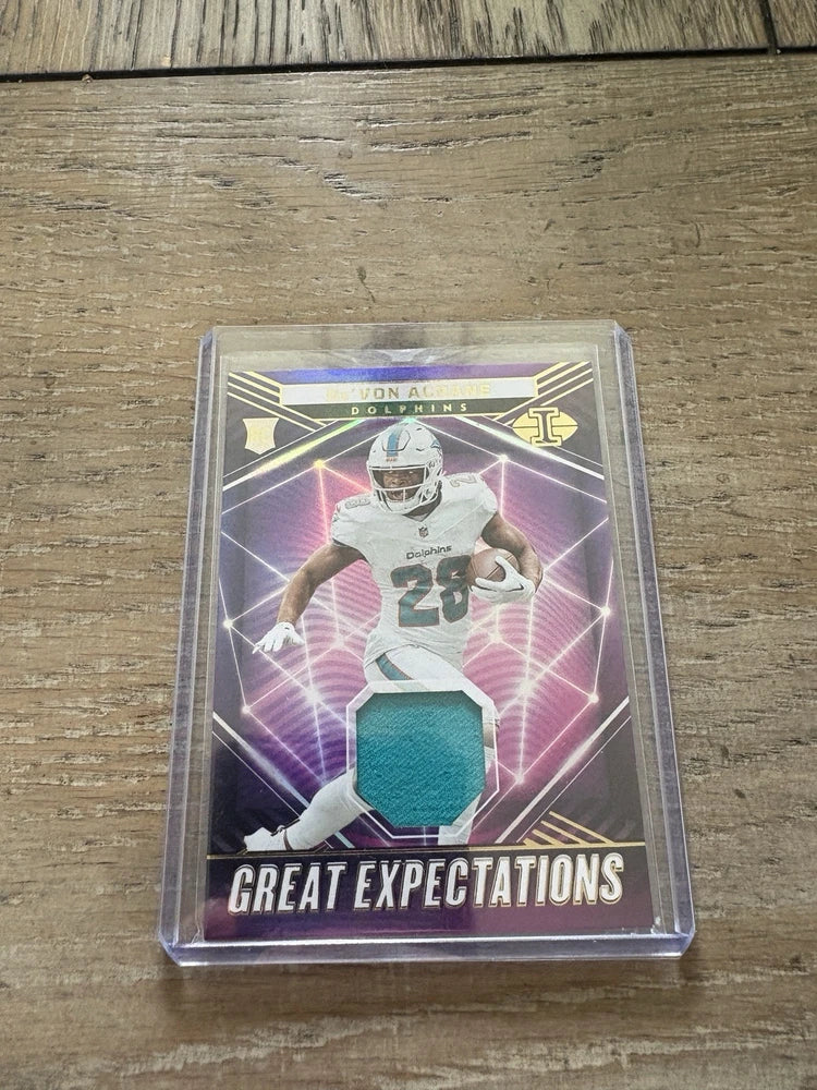 2023 Panini Illusions - Great Expectations De'Von Achane #GE-DAC (MEM, RC) Converter