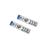 Customised 1:64/43/32/24/18 Plastic Licence Plate Model for Model Cars Display