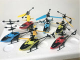 Children remote control RC helicopter drone toy set with colorful rotorcraft