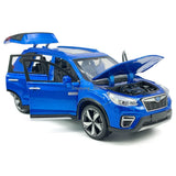 1:30 Subaru Forester Model Toy Car Diecast Toy Vehicle Toys for Boys Gifts Blue