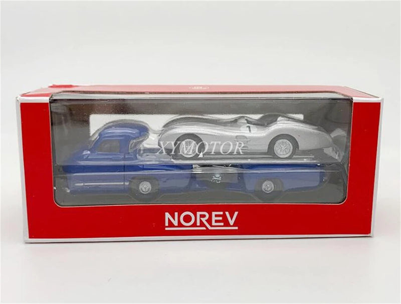 NOREV 1/64 Benz Blue Wunder+Silver Arrows W196 Diecast Model Car Gifts Display