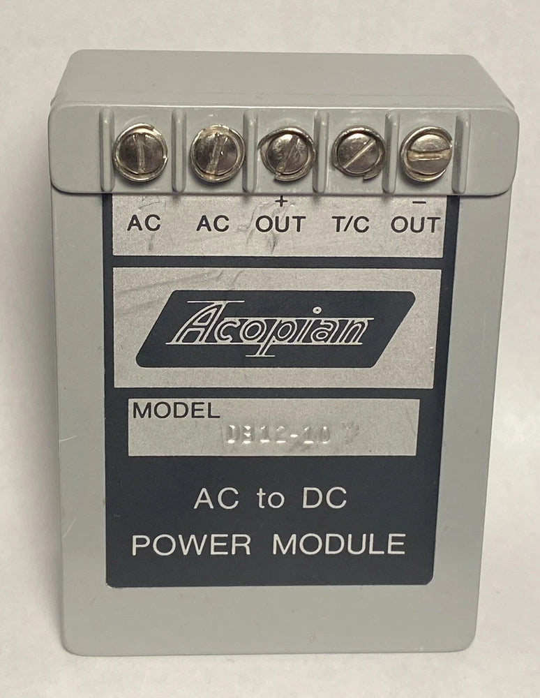 Acopian DB12-10 AC To DC Power Module 105-125V AC Input, +/- 12V DC Output