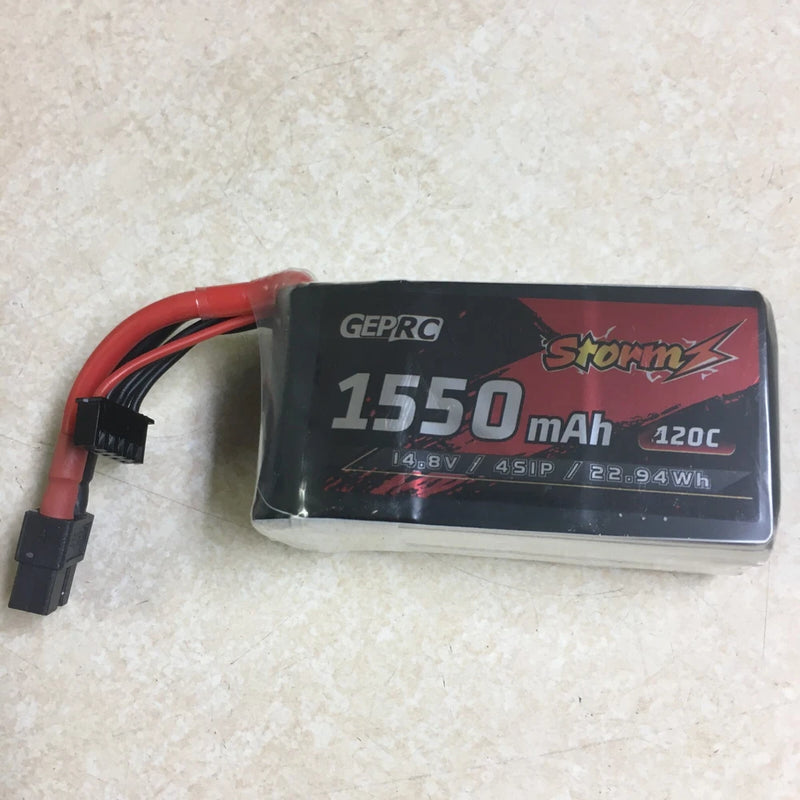 GEPRC Storm 4S 1550mAh 120C Lipo Battery w/ XT60 Connector Battery