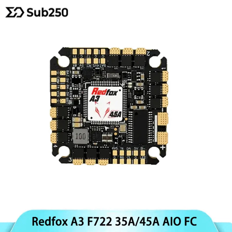Sub250 Redfox A3 F722 35A/45A AIO Flight Controller for DollyFly25 FPV Drone