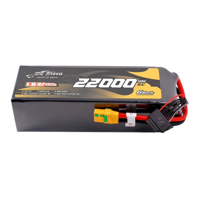 TATTU G-Tech Ultra HighVoltage 22000mAh 5C 23.7V 6S Lipo Battery XT90S-F For UAV