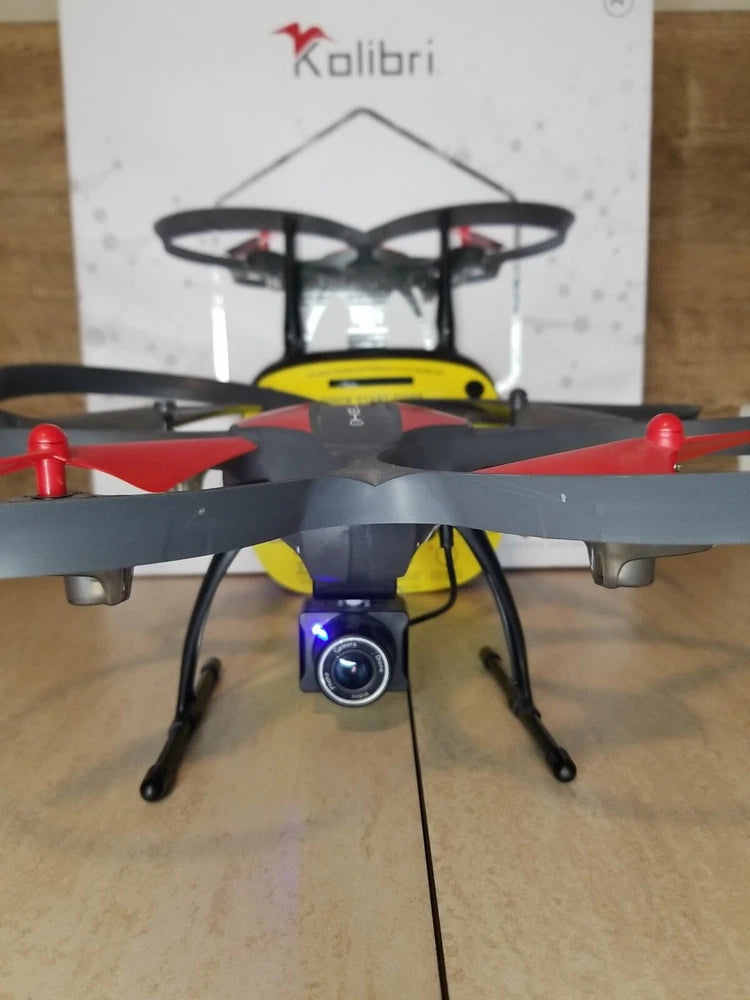 Kolibri Hellfire HD Wide-Angle Camera Drone w/ FPV App Video w/ 15 Min Flight