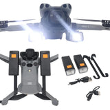 LED spotlight lamp mount accessory set with dual lights, cables, and brackets