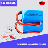 7.4V 1800mah 20C Battery JST/ T plug  for Wltoys A959-b A969-b A979-b K929-B RC