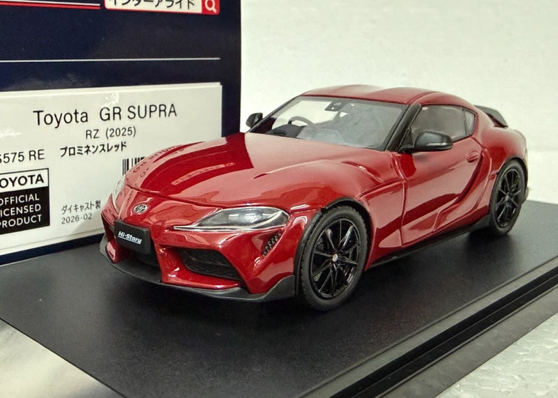 Hi Story HS575RE Toyota GR Supra RZ 2025 JDM Red - 1/43 scale model car