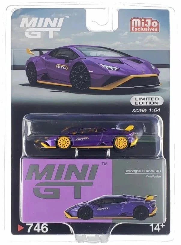 Chase! Mini GT 1:64 Lamborghini Hurac¨¢n STO Viola Pasifae Purple Model MGT00746