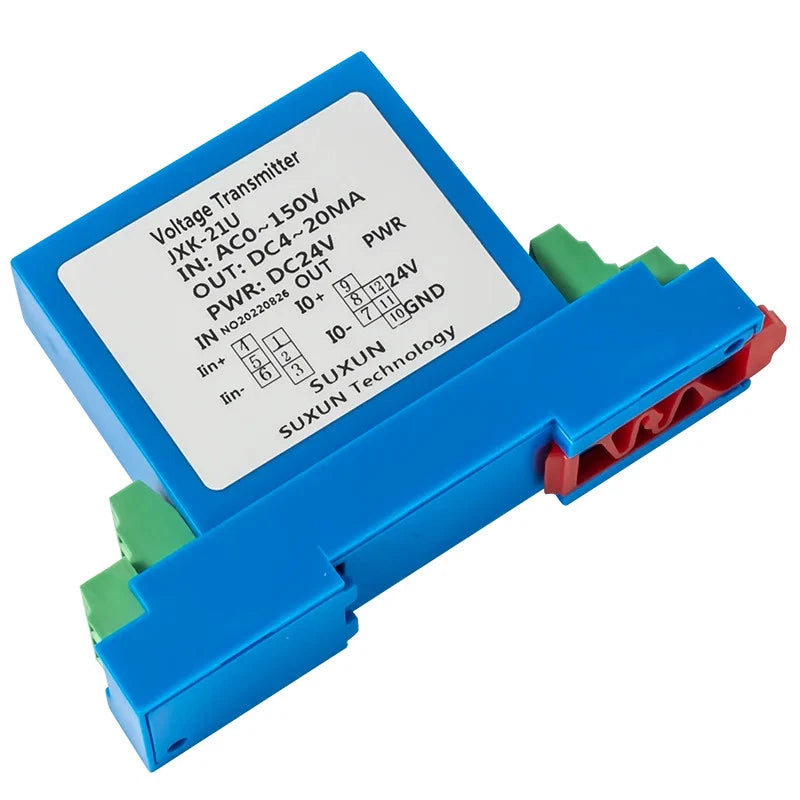 DC Voltage Transmitter 0-24mV 1500V Input 4-20mA 0-5V 10V RS485 Signal Sensor