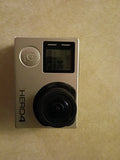 GoPro HERO4 Silver action camera with front lens and small LCD display