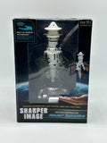 Motion-controlled robotic satellite drone in retail box, built-in sensor technology