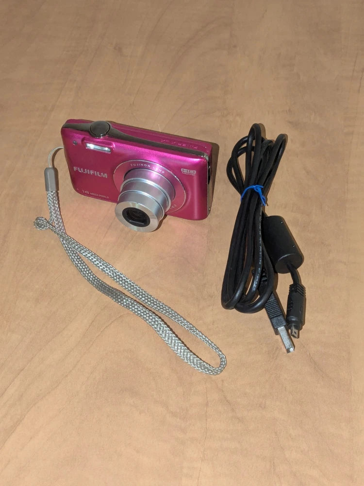 PINK Fujifilm Digital Camera FinePix JX520 14MP W/ Battery & Charge Cord TESTED!