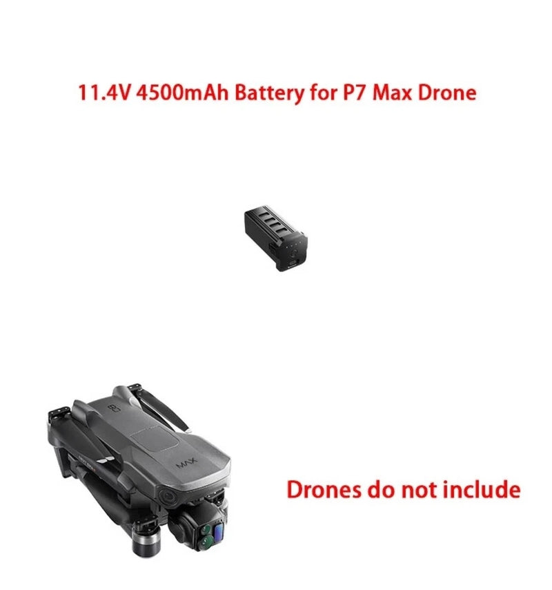 11.4V 4500mAh Spare Battery for P7 Max Drone Quadcopter