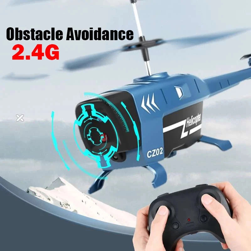 2.4G Rc Helicopters 3.5CH Remote Control Airplane with Lights Obstacle Plane Toy