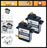 2PCS 17g Full Metal Gear Digital Servo with 25T Horn for RC Cars, Boats, & Robot