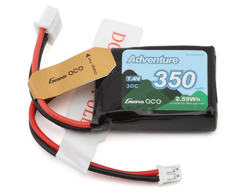 Gens Ace 2S 30C Adventure LiPo Battery (7.4V/350mAh) [GEA3502S30JST] Battery