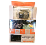 Sylvania SAC2100_PDQ HD 720P Black Waterproof Action Camera w Accessories