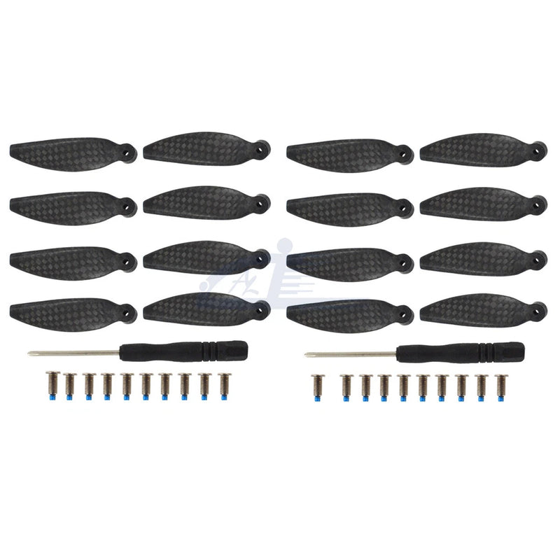16pcs Low-Noise Propellers Carbon Fiber Blade Props Kit For DJI Mini 4K Drone