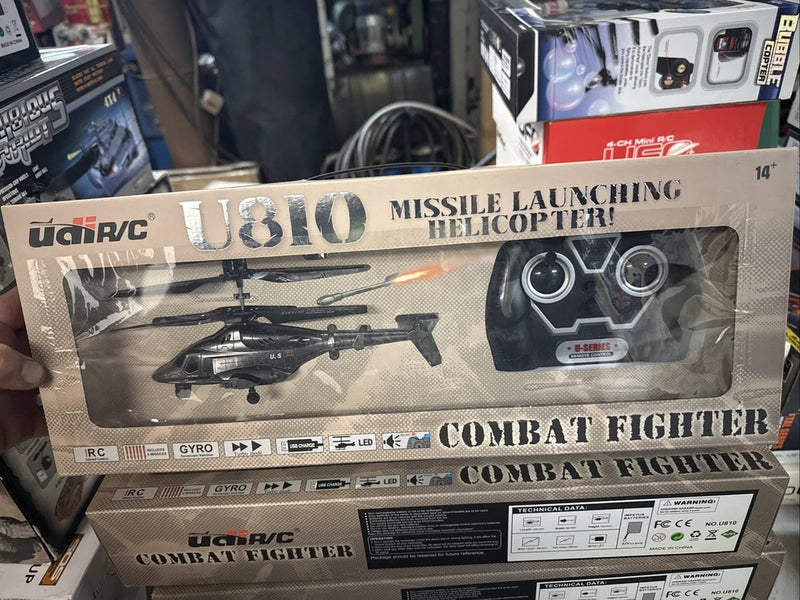 Udi R/C  U810 Military fighter RC Helicopter Shoots Missiles