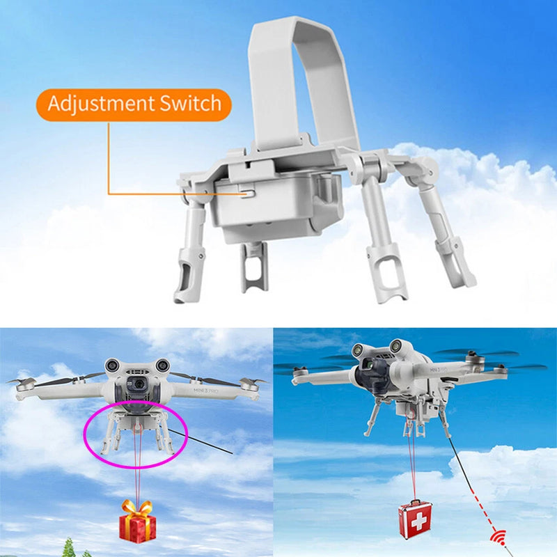 For DJI Mini 3/3 Pro Drone Airdrop Dropper Payload Release Thrower Accessories