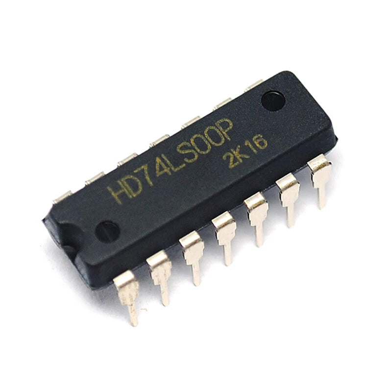 Inverter 74LS00 HD74LS00P four-way 2-input positive and non-input DIP14 IC