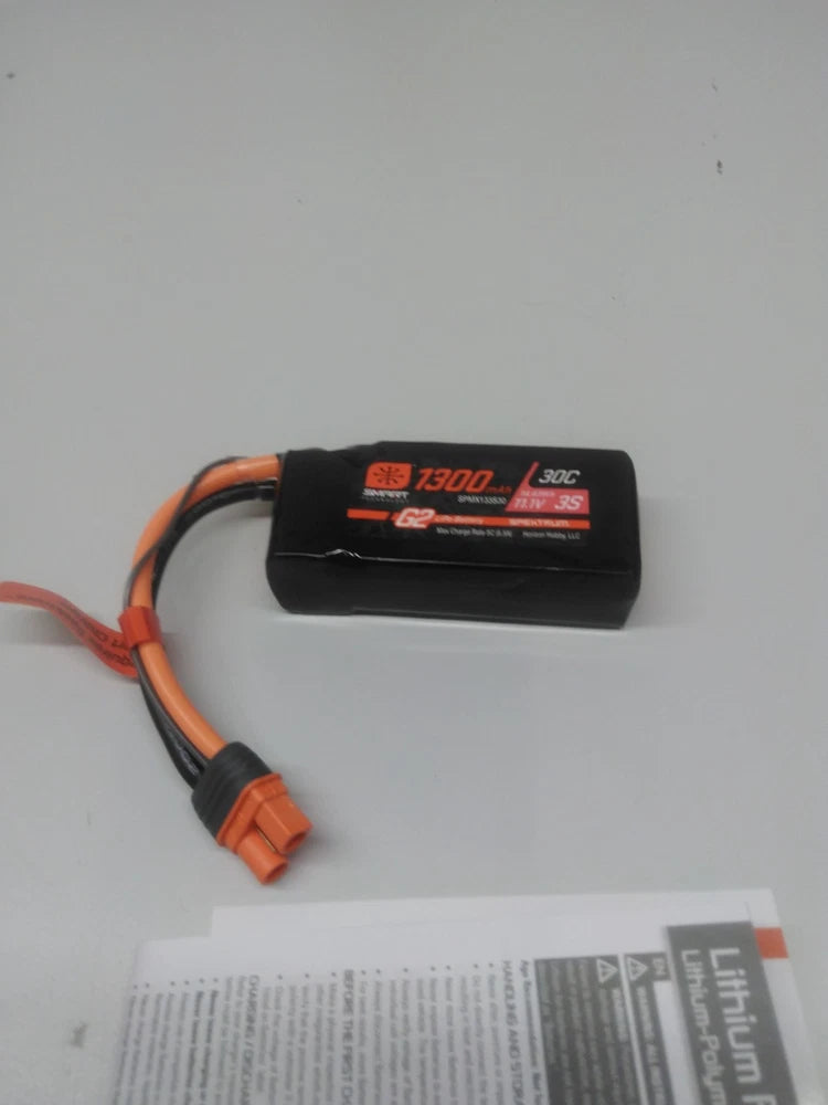 Spektrum SPMX133S30 Smart G2 3S 30C IC3 LiPo Battery 11.1V 1300mAh (Open Box) Battery