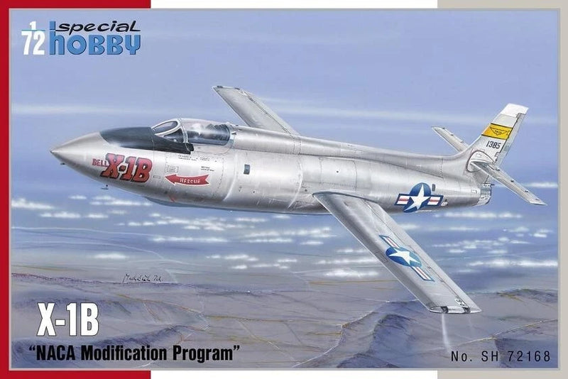 1:72 scale military jet model with silver-gray fuselage and blue star markings