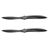 2 Pcs 12x6 Inch Propeller 2-Vane Blades Props for RC Airplane Aircraft, Black