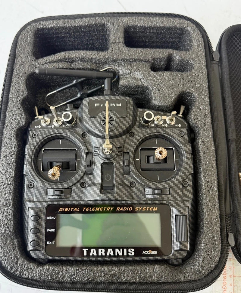 Frsky Taranis X9D Plus RC transmitter with LCD screen and twin joysticks