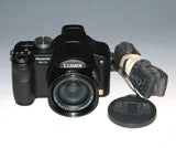 Panasonic LUMIX DMC-FZ8 7.2MP Digital Camera - Black (New Battery & Charger)