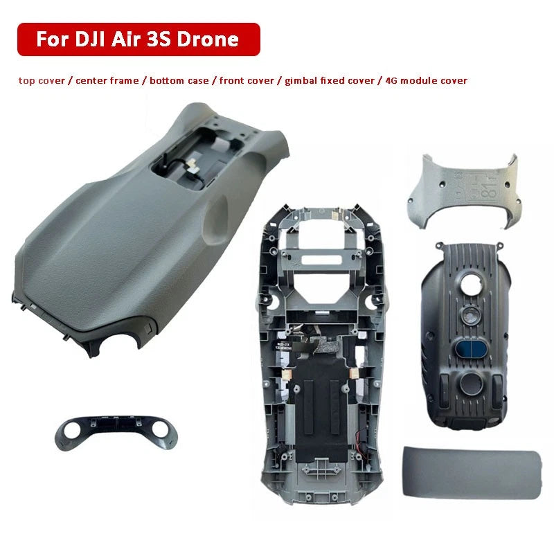 For DJI AIR 3S Original Upper Bottom Shell Middle Frame Gimbal Fixed Cover lot