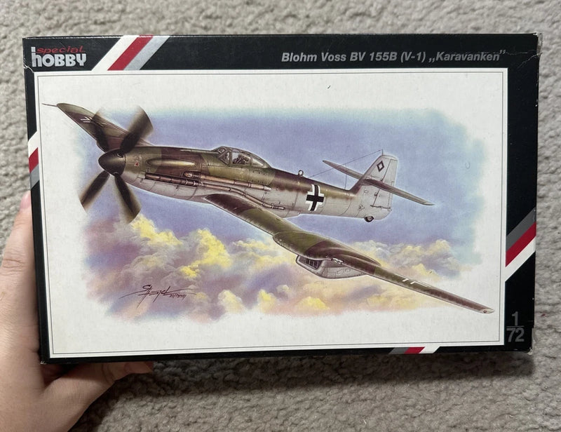 Special Hobby 1/72 BV 155B model airplane kit box with aircraft artwork