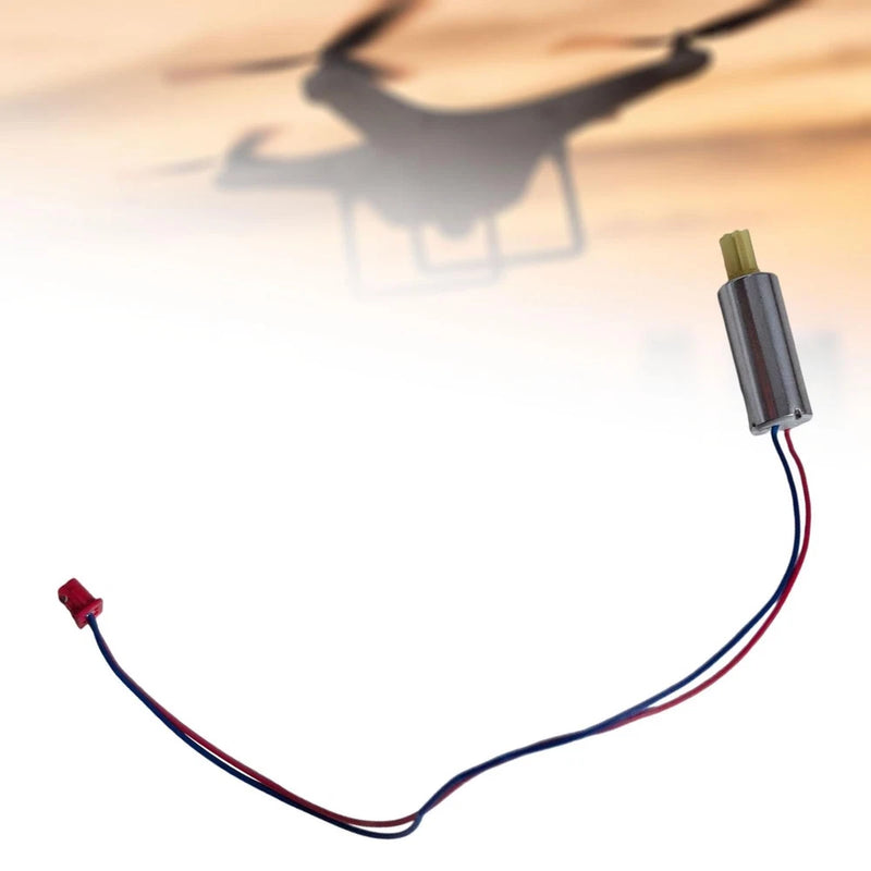 Coreless hollow cup motor with red/black wires and small connector