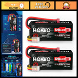 5200mAh 11.1V 80C Hardcase LiPo Battery T Plug for RC Cars, Trucks, Helicopters