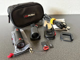 Replay XD720 action camera kit with black zip case, camera, cables, and mounts